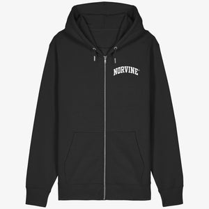 Athletic Block Zipped Hoodie - Organic Relaxed Zipper - Norvine